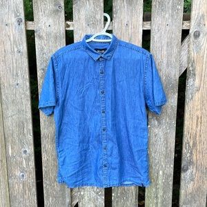 Only & Sons Slim Fit Denim shortsleeve button up